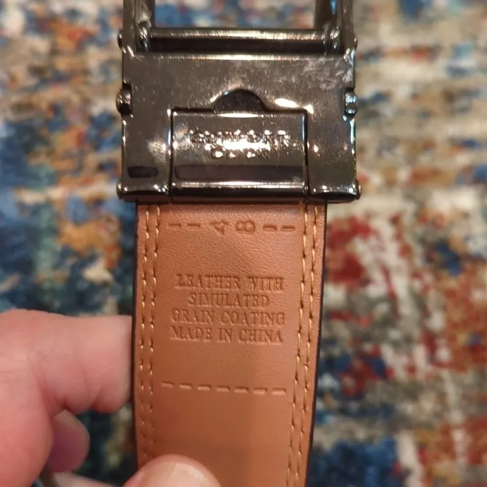 Comfort Click Men's Adjustable Brown Leather Belt